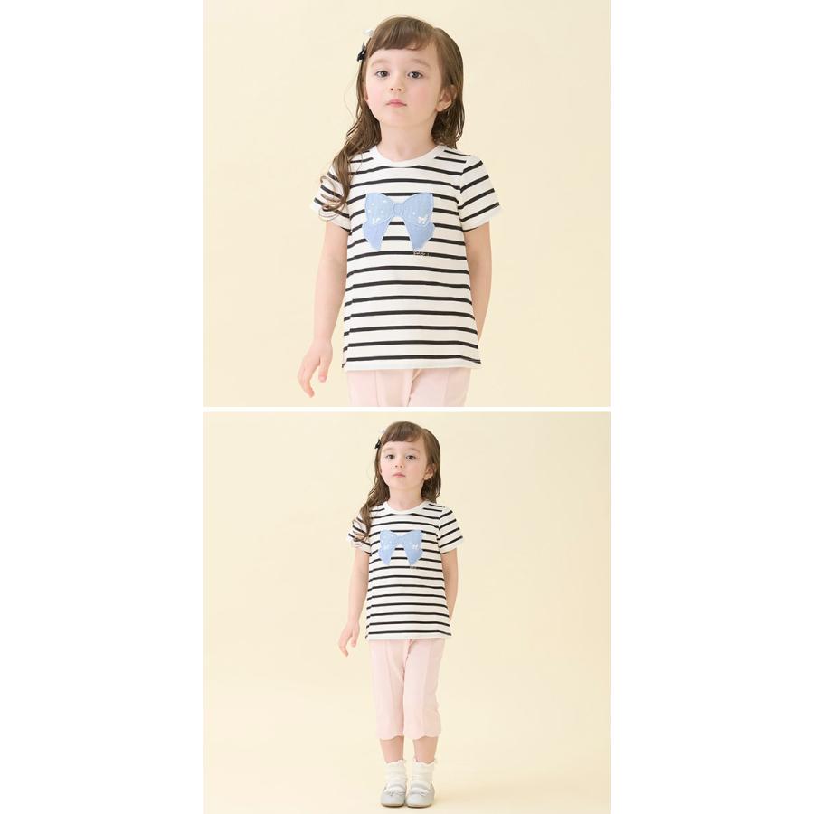 petit main 20％OFFセール プティマイン 半袖Tシャツ 女の子 キラキラ