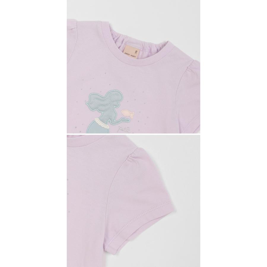 petit main 20％OFFセール プティマイン 半袖Tシャツ 女の子 キラキラ