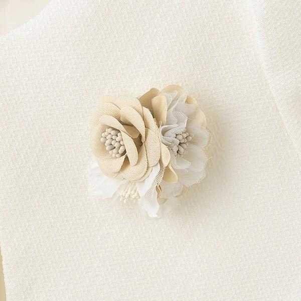 petit main プティマイン チェックOP＋スカラップジャケット