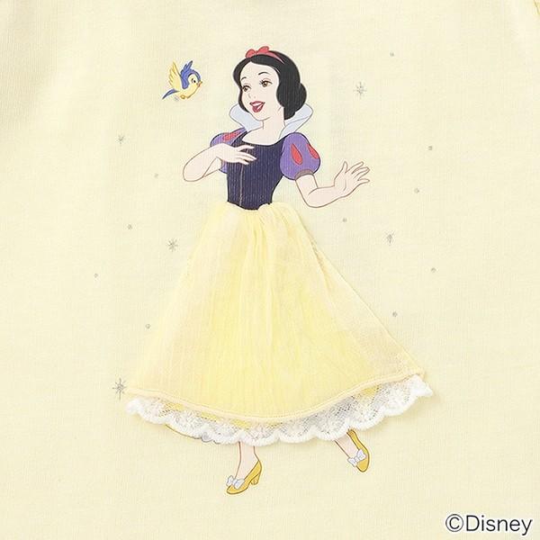 petit main 10％OFFセール 袖チュールTシャツ ディズニー プリンセス