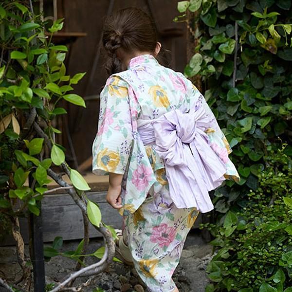 petit main 10％OFFセール 浴衣 ワンピース プティマイン 女の子 大花