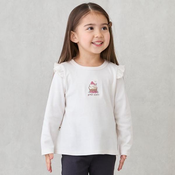 petit main 長袖Tシャツ プチプラ 綿100％ プティマイン 80-130cm