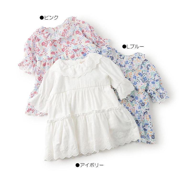 petit main 30％OFFセール花柄ロンパース ワンピース プティマイン