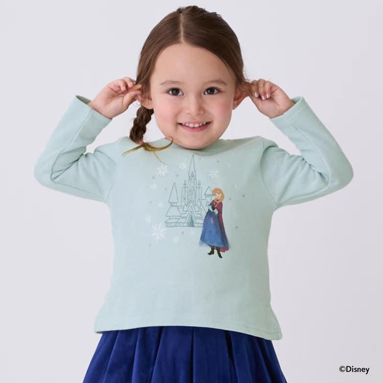 petit main 10％OFFセールDisney 刺繍グラフィック 長袖Tシャツ