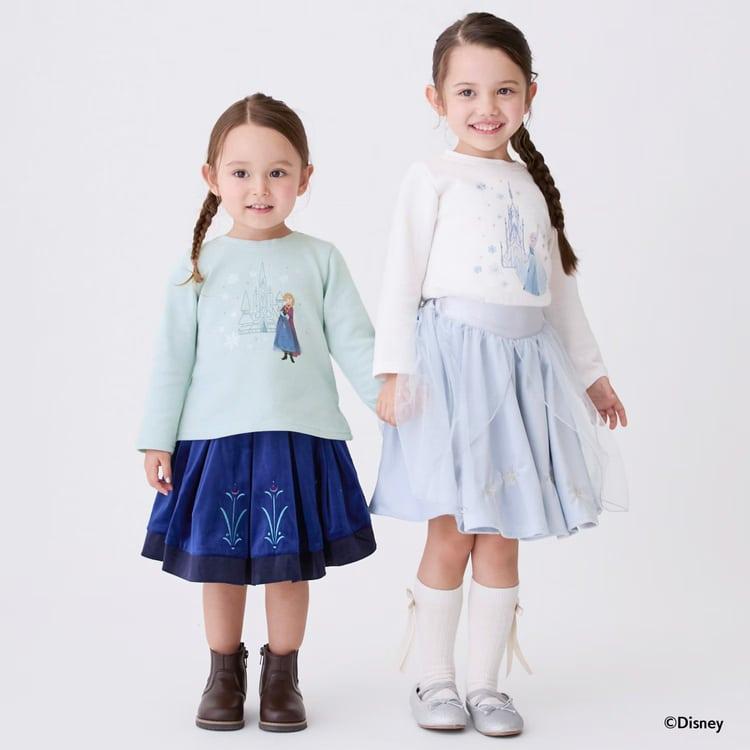 petit main 30％OFFセールDisney 刺繍グラフィック 長袖Tシャツ