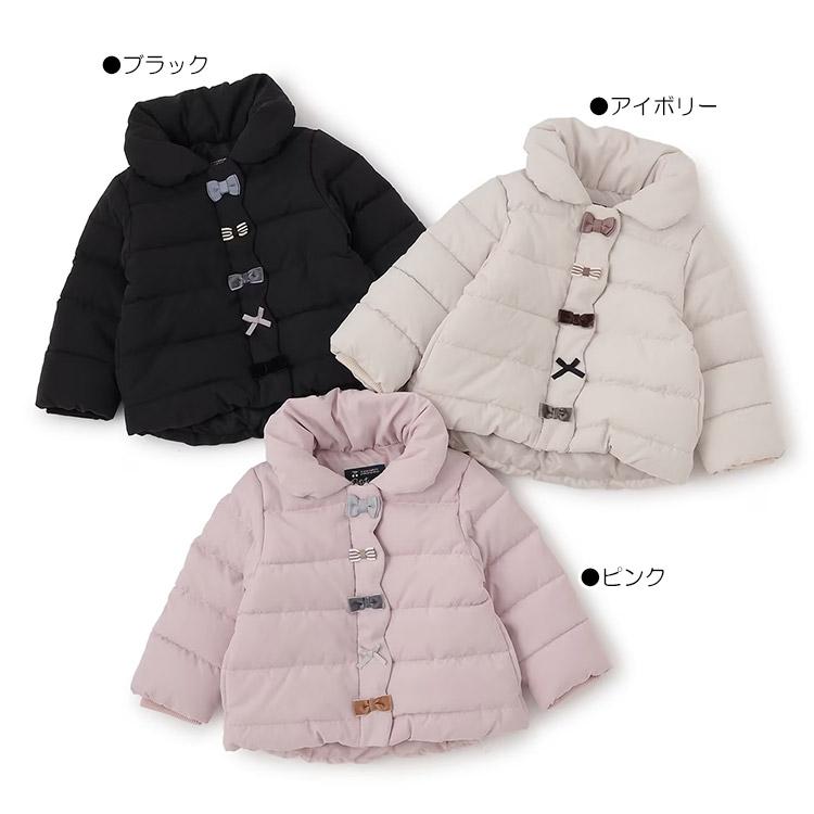 petit main 10％OFFセール中綿リボンジャケット プティマイン りぼん 