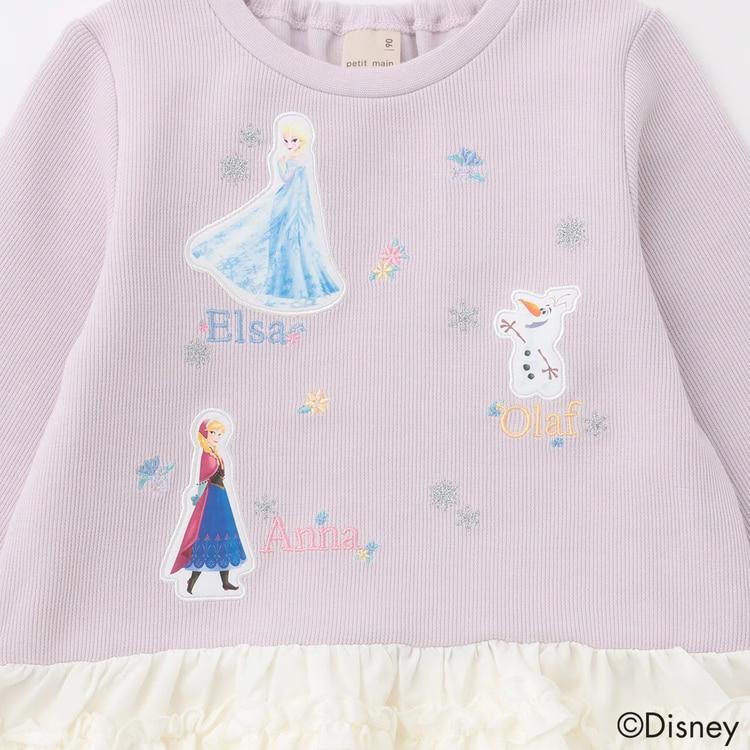 petit main Frozen ペプラム長袖Tシャツ プティマイン ディズニー アナ