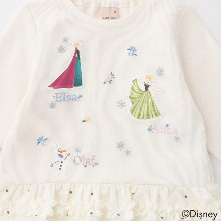 petit main Frozen ペプラム長袖Tシャツ プティマイン ディズニー アナ