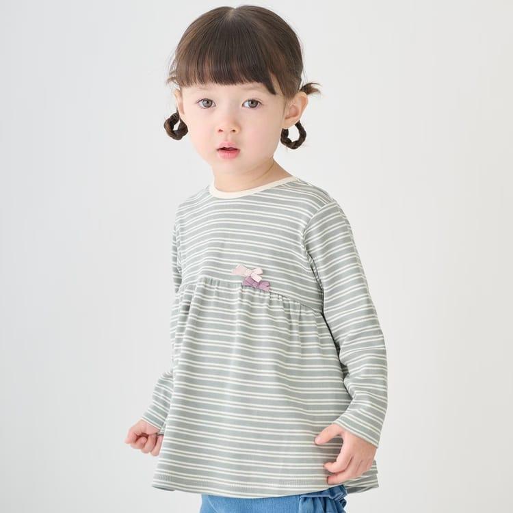 familiar 80cm 女の子 長袖カットソー3点セット familiar 80cm 女の子