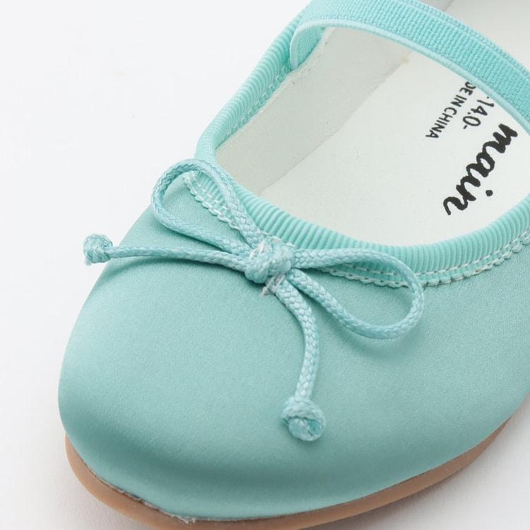 プティマイン　フォーマルワンピース　120サイズ　リボンバレーシューズ19cm プティマイン フォーマルワンピース 120サイズ リボンバレーシューズ