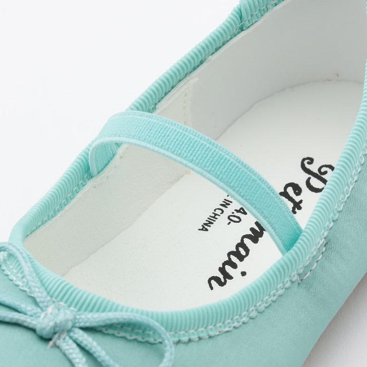 プティマイン　フォーマルワンピース　120サイズ　リボンバレーシューズ19cm プティマイン フォーマルワンピース 120サイズ リボンバレーシューズ