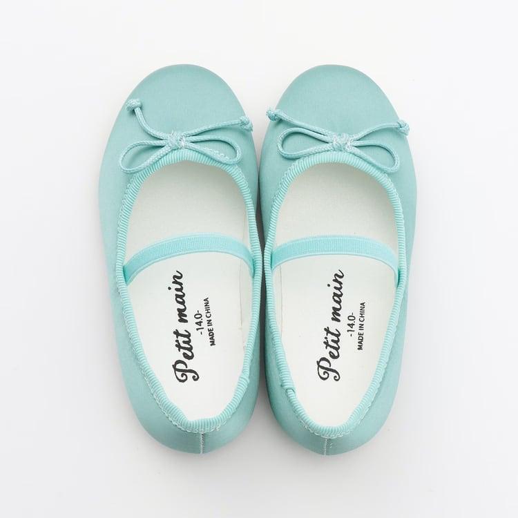 petit main バレエシューズ プティマイン 靴 女の子 リボン キッズ