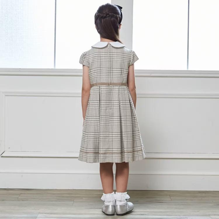 petit main プティマイン ジャケット＆チェックワンピースセット