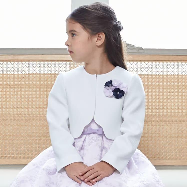 petit main プティマイン ジャケット＆レースワンピースセット 女の子