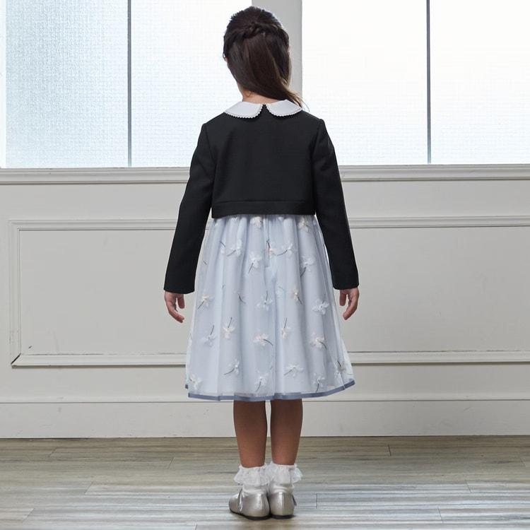 petit main プティマイン ジャケット＆フラワー刺しゅうワンピース