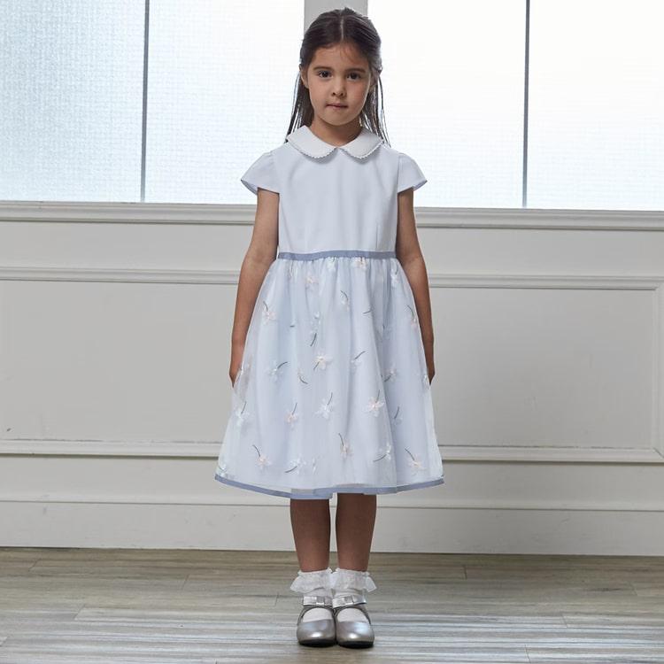 petit main プティマイン ジャケット＆フラワー刺しゅうワンピース