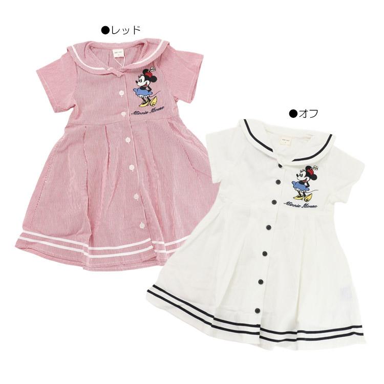 80 110　プティマイン　ミニー　チュニック　姉妹　おそろい　ディズニー petit main プティマイン Disney ディズニー ミニーマウス 刺繍