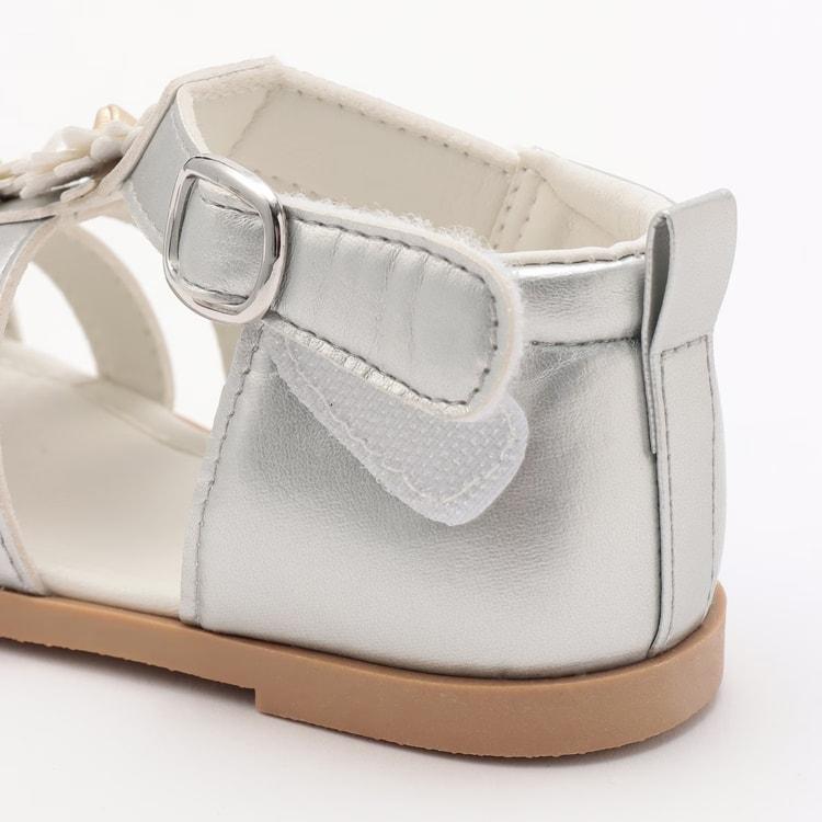 petit main お花サンダル 靴 キッズ 14-19cm 子供 女の子 プティマイン