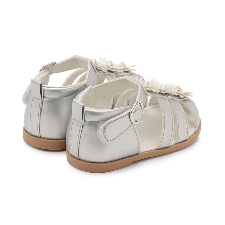 petit main お花サンダル 靴 キッズ 14-19cm 子供 女の子 プティマイン