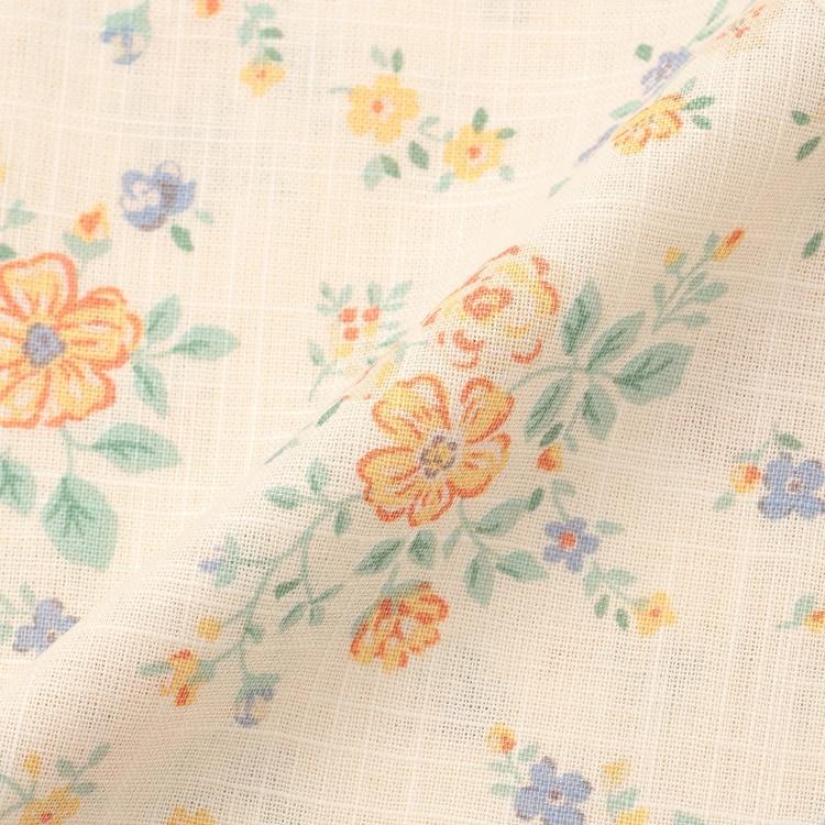 petit main プティマイン 花柄フリル甚平 女の子 80-130cm じんべい