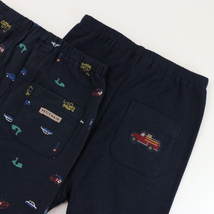 レギンス2枚セット 男の子 ロングパンツ プティマイン 80-130cm 男の子 ベビー キッズ 子供服 9563101 petit main K 新作 2603 74 | petit main | 10