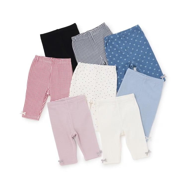 petit main レギンス2枚セット プティマイン 女の子 7分丈 80-130cm 