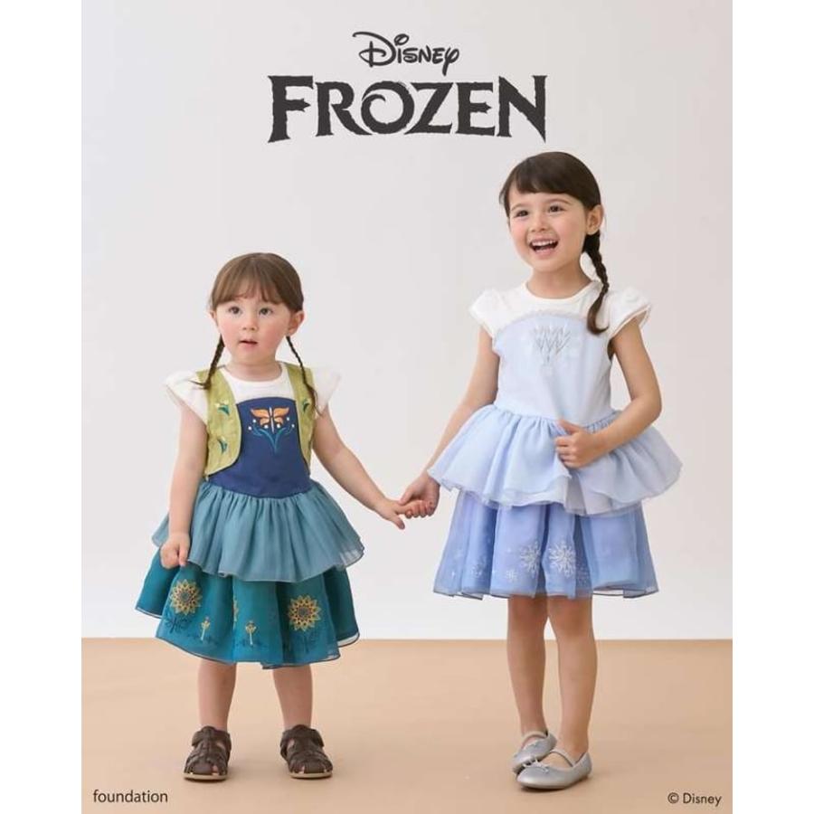 Disney プリンセスなりきり2点セット チュニック スカート プティマイン ディズニー 女の子 キッズ 子供用 100-130cm petit main K 新作 2602 71の画像