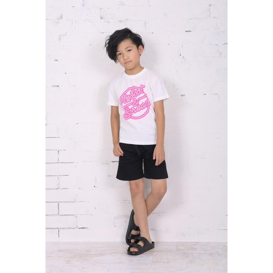 20％OFFセール半袖Tシャツ ネオンロゴ柄 男の子 キッズ 子供服 Reboot 