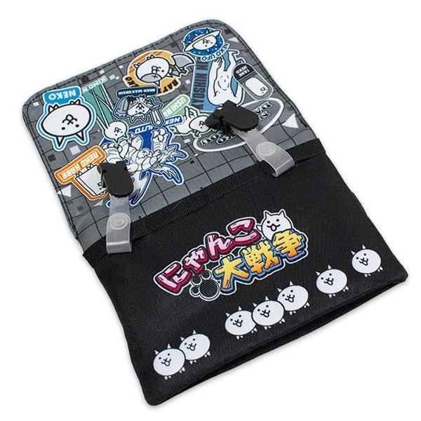 送料無料 にゃんこ大戦争 ポケットポーチ 約H110×W145×D25mm NYANKO