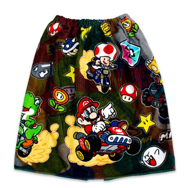 プールタオル BANDAI（バンダイ） 送料無料 マリオカートワールド ラップタオル 2D柄