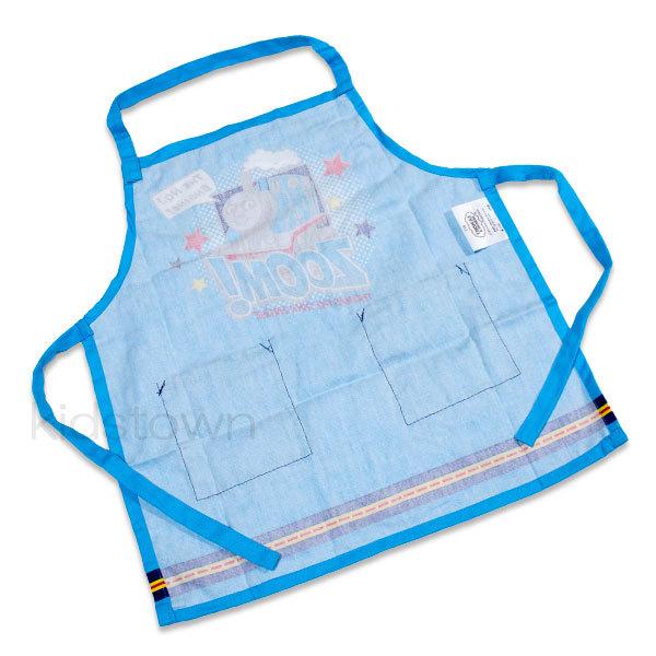 送料無料 きかんしゃトーマス 子供 エプロン 110cm 約42cm×約40cm 綿