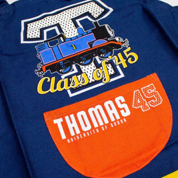 送料無料 きかんしゃトーマス 子供 エプロン 100cm 約34cm×約34cm 綿