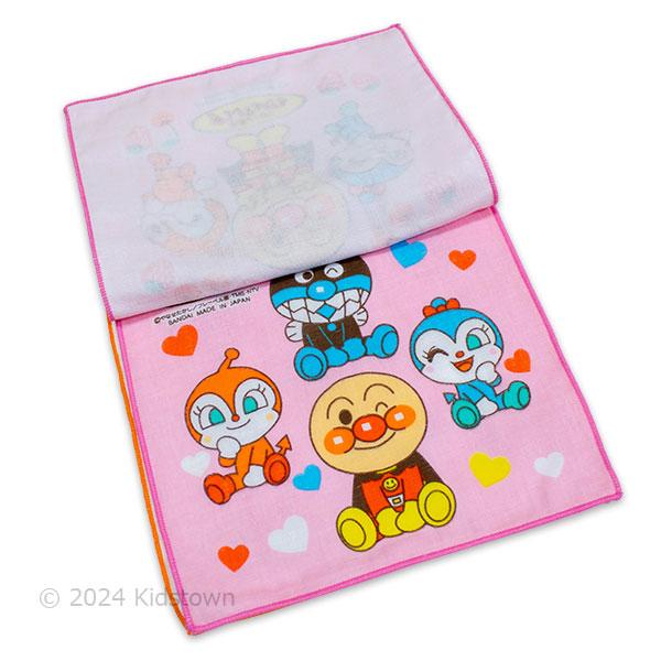 アンパンマン ミニガーゼハンカチ3枚組 いちご＆さくらんぼ柄 約18