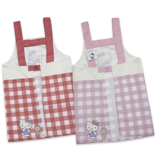 送料無料 ハローキティ エプロン 転写H型 130cm 150cm hello kitty