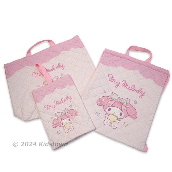 マイメロディ 送料無料 キルトシューズケース QMM5-1680 ピンク 約21cm