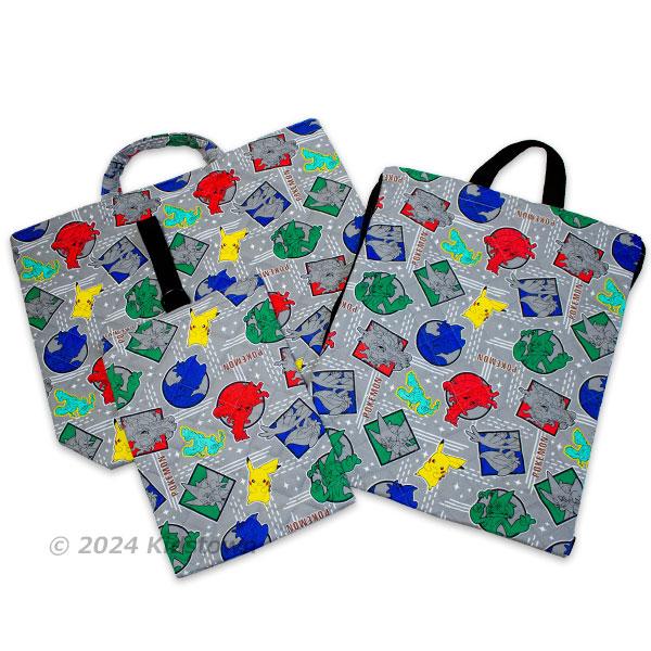 Pokemon（ポケモン） キルトシューズケース QPKF-1680 グレー 約21cm