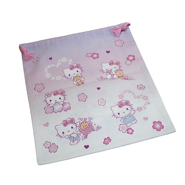ハローキティ 巾着 S ピンク HKT8-680 約18cm×22cm 日本製 給食袋