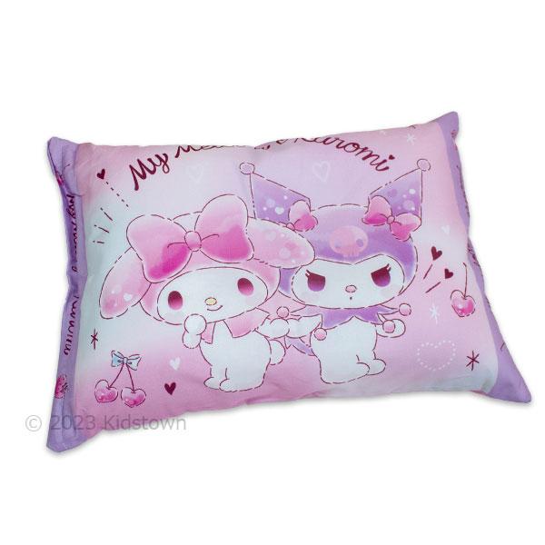 マイメロ＆クロミ 枕 まくら カバー付き 28×39cm ラブラブ柄 ポリエステル100％ Sanrio サンリオ 2023‐2024年版｜kidstown｜02