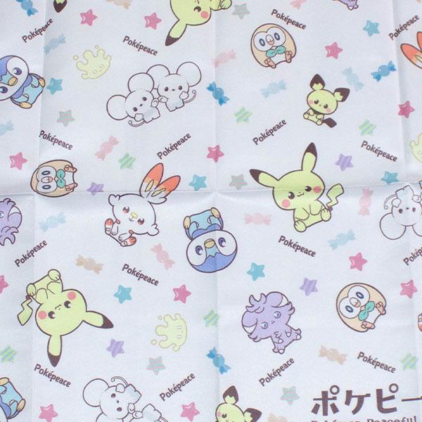 Pokemon（ポケモン） 送料無料 大判ハンカチ3枚組 ポケピース柄