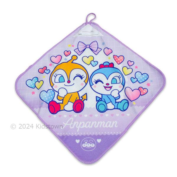 BANDAI 送料無料 アンパンマン ループ付きハンドタオル3枚組