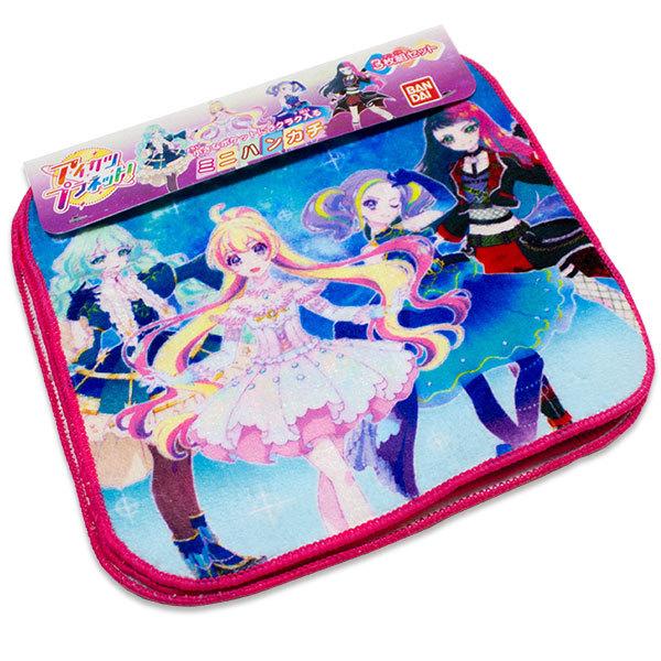 アイカツプラネット！ ミニタオル3枚組 約16×16cm ポリエステル60