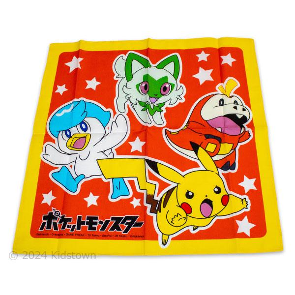 Pokemon（ポケモン） 送料無料 大判ハンカチ（ナフキン）3枚組 綿100