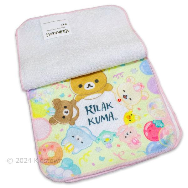 リラックマ ミニタオル3枚組 約16×16cm ポリエステル60％・綿40