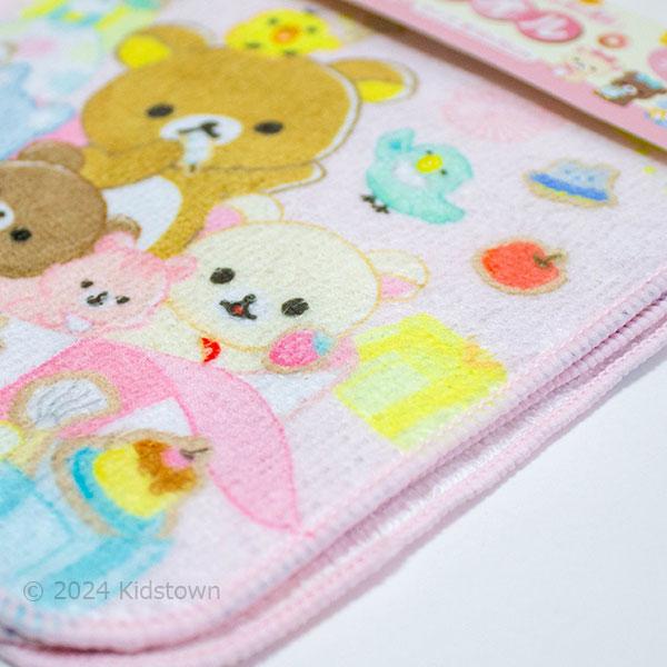 リラックマ ミニタオル3枚組 約16×16cm ポリエステル60％・綿40