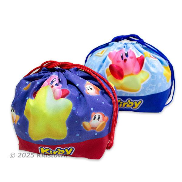 送料無料 星のカービィ マチ付き巾着2枚組 Wii デラックス柄 H170