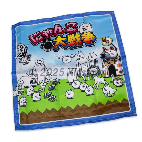 送料無料 にゃんこ大戦争 ナフキン 3枚組 約43×43cm ランチクロス