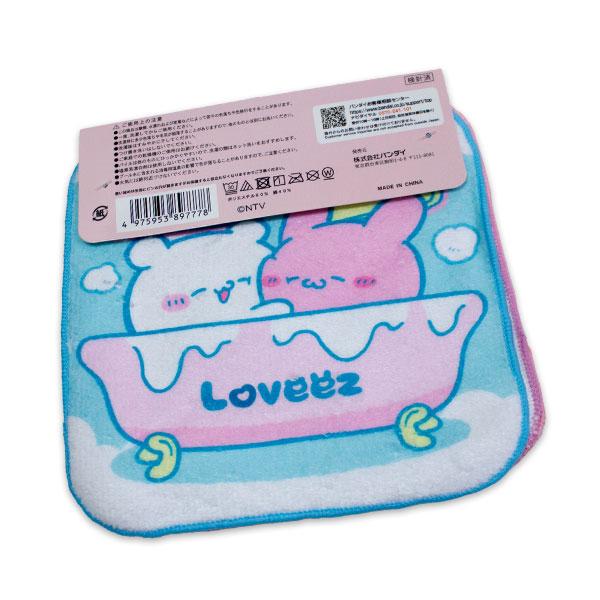 らぶいーず ミニタオル3枚組 約16×16cm タオル タオルハンカチ