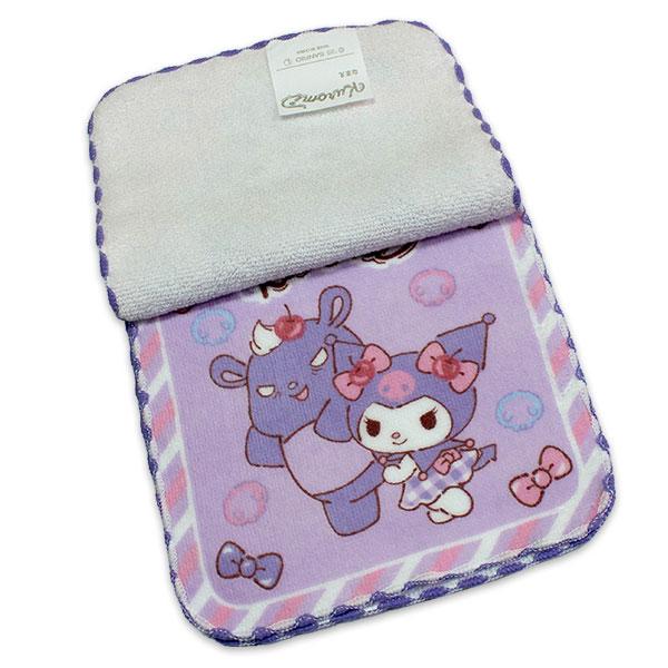 マイメロディ クロミ ミニタオル3枚組 さくらんぼリボン柄 約16×16cm