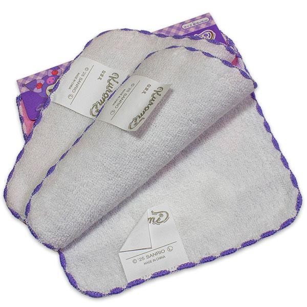 マイメロディ クロミ ミニタオル3枚組 さくらんぼリボン柄 約16×16cm