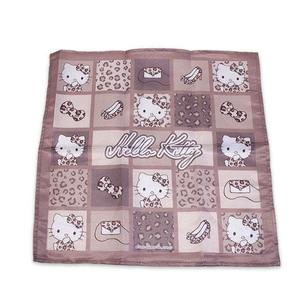 送料無料 ハローキティ ランチクロス3枚組 豹柄 約43×43cm ランチ